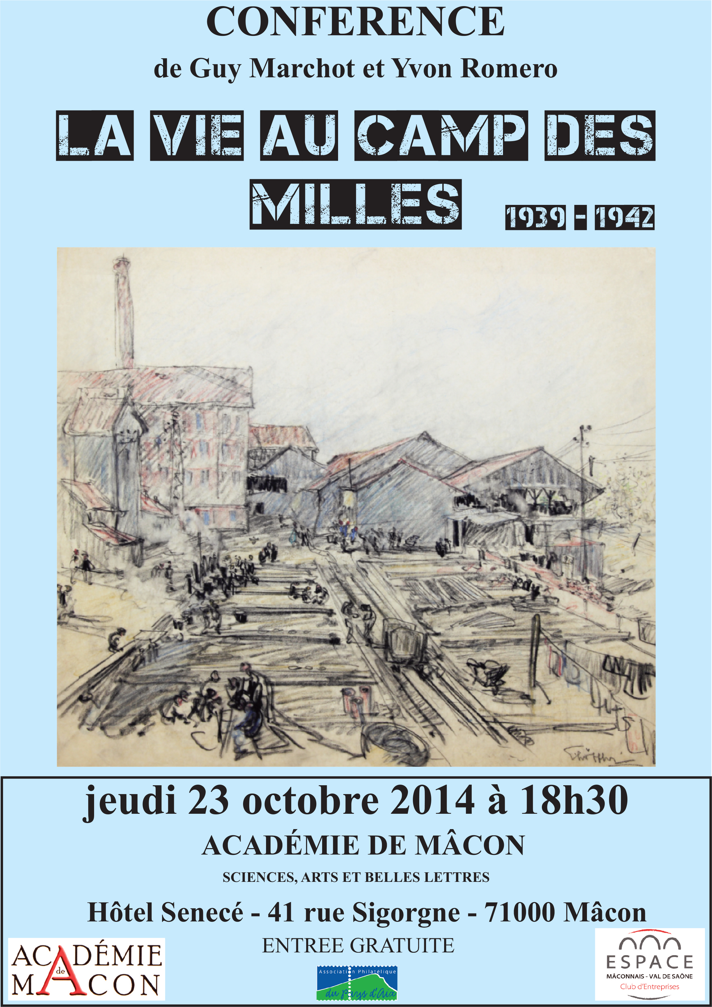 conférence sur le la vie au camp des milles 1939/1942